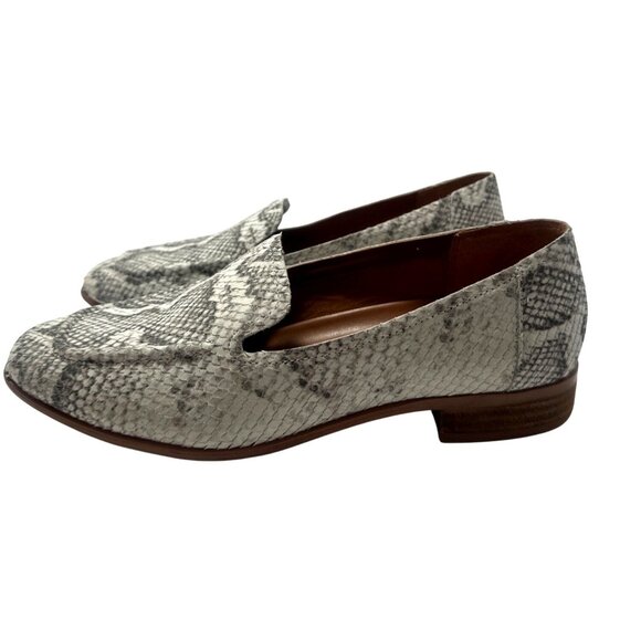 Franco Sarto Clarise2 Snake Print Leather Loafers Womens Shoes Size 8.5 slip-on - Picture 5 of 14